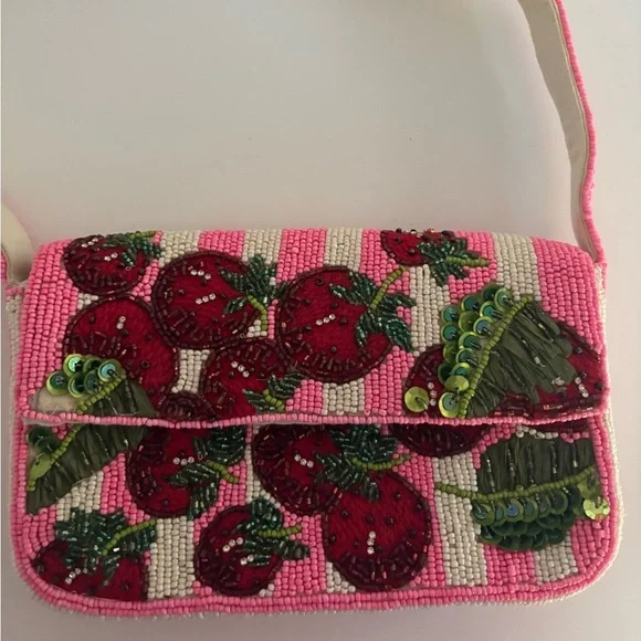 NWOT Anthropologie The Fiona Beaded Bag - Picture 4 of 14